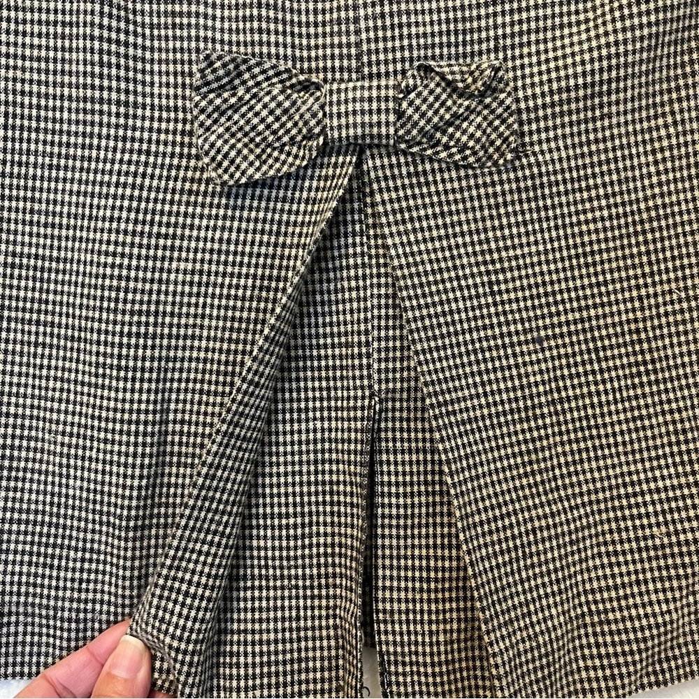 Vintage Peddlers HighWaisted Skirt Gray and White Houndstooth 9/10 - Picture 8 of 12